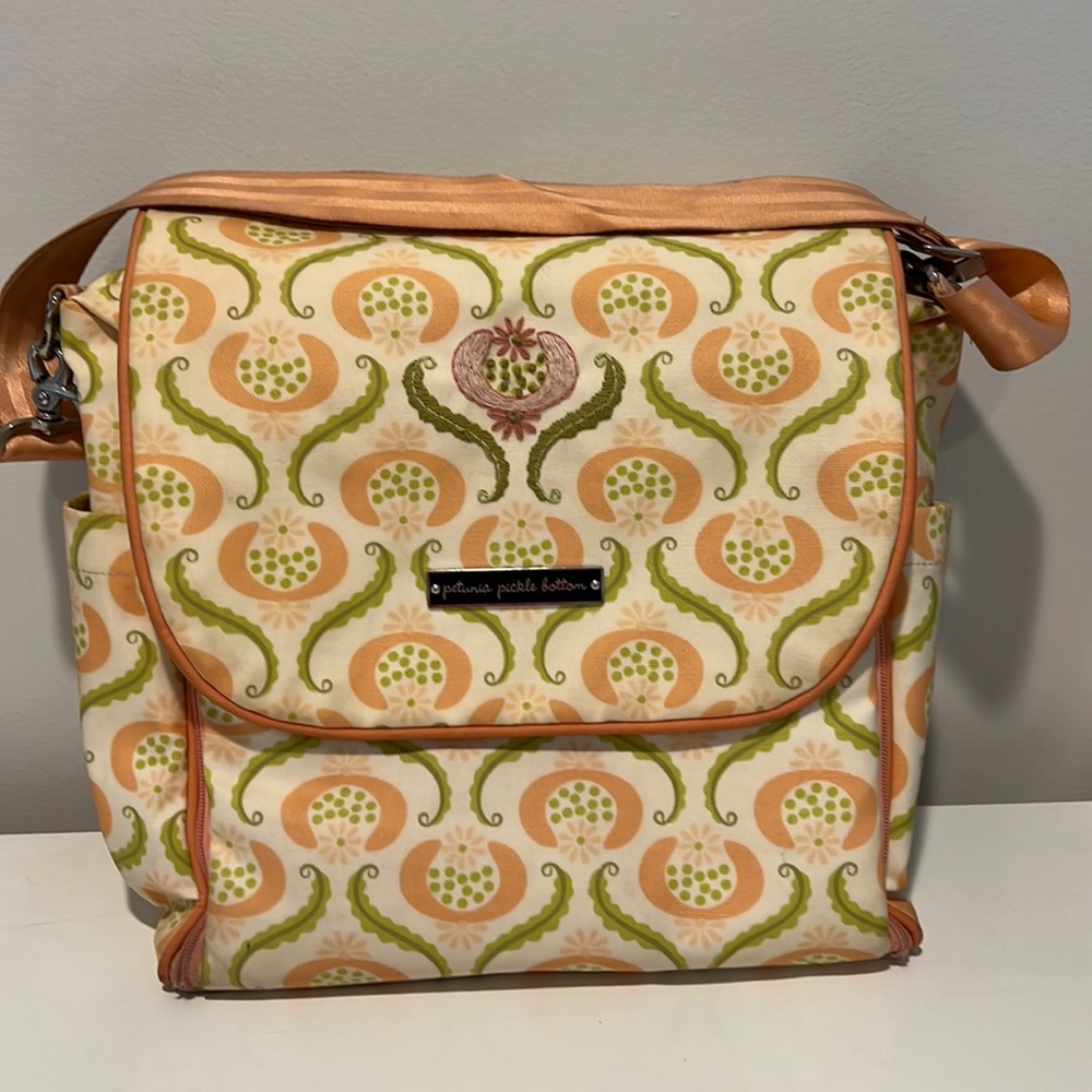 Pre-owned, condition.  Petunia Pickle Bottom Boxy Backpack.
